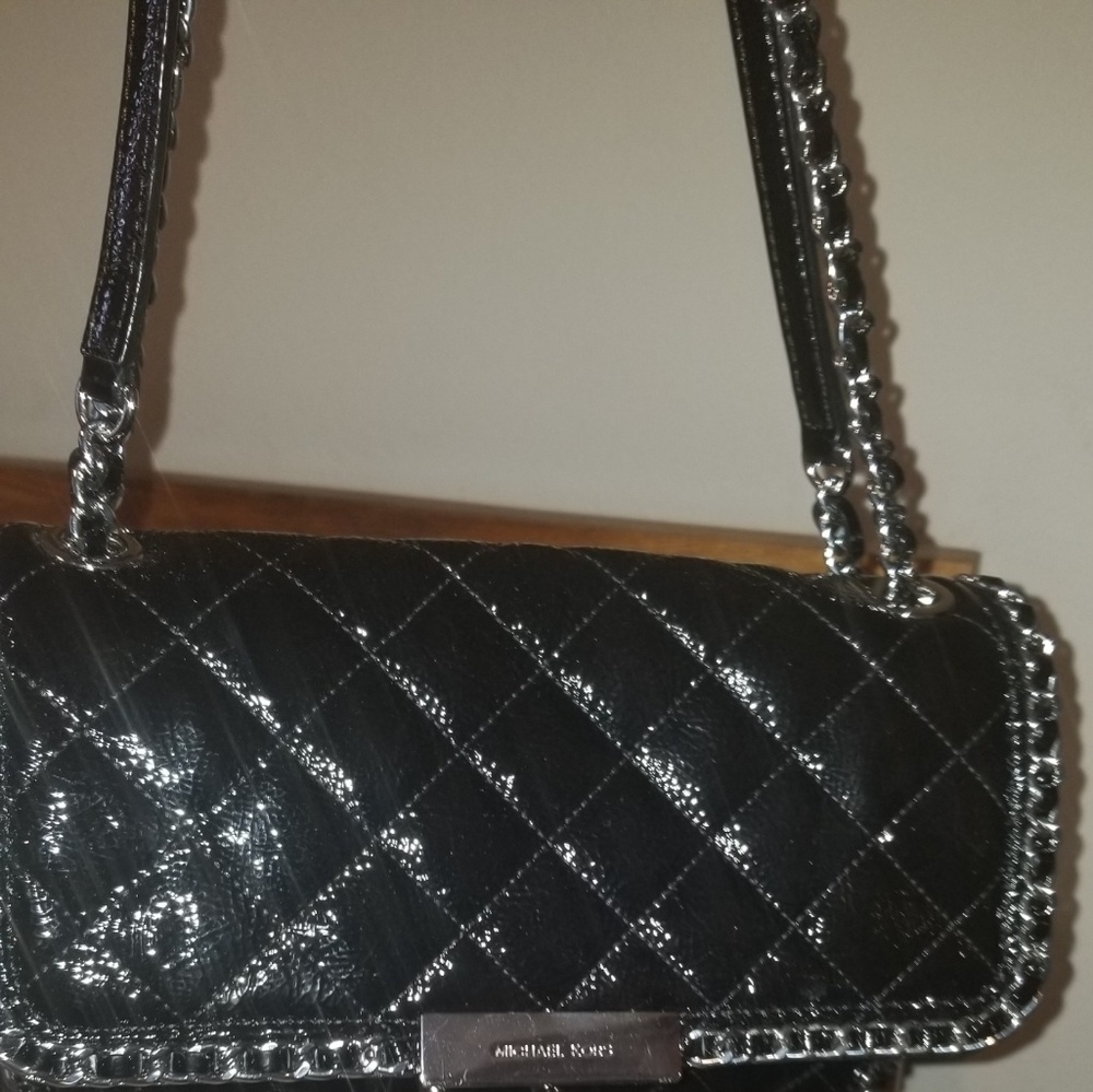 Michael Kors Black Quilted Leather Tote Bag - Picture 3 of 8